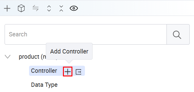 Add Controller button