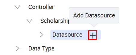Add Datasource button