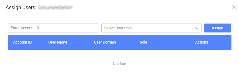 Assign users to a project