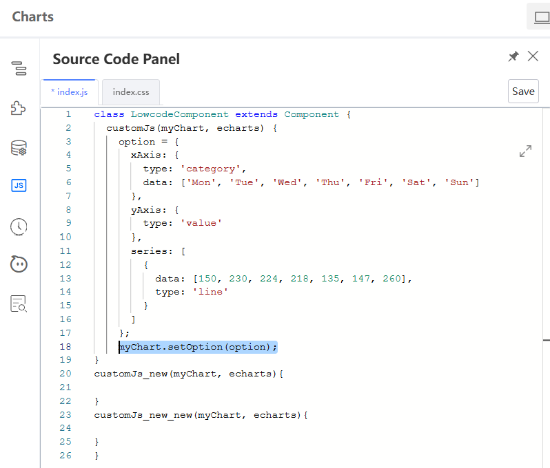ECharts code example