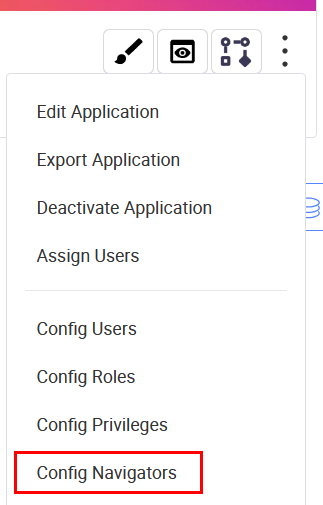 Config Navigators option