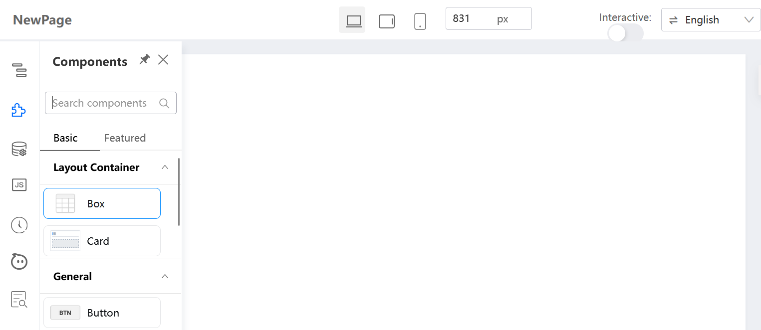 Drag the box component