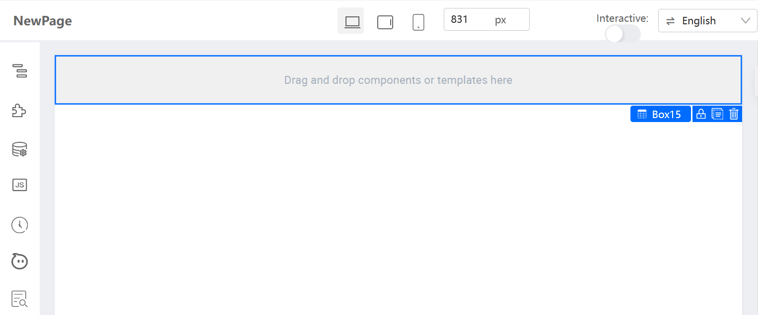 Drop the box component