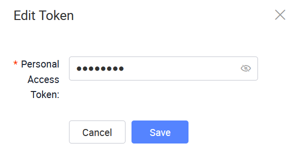 Edit Token window