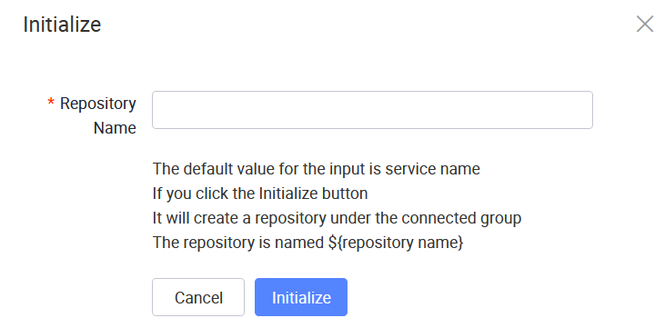Initialise window in Service Designer