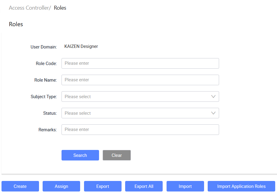 Access Controller/ Roles