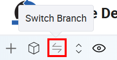 Switch branch in Service Designer